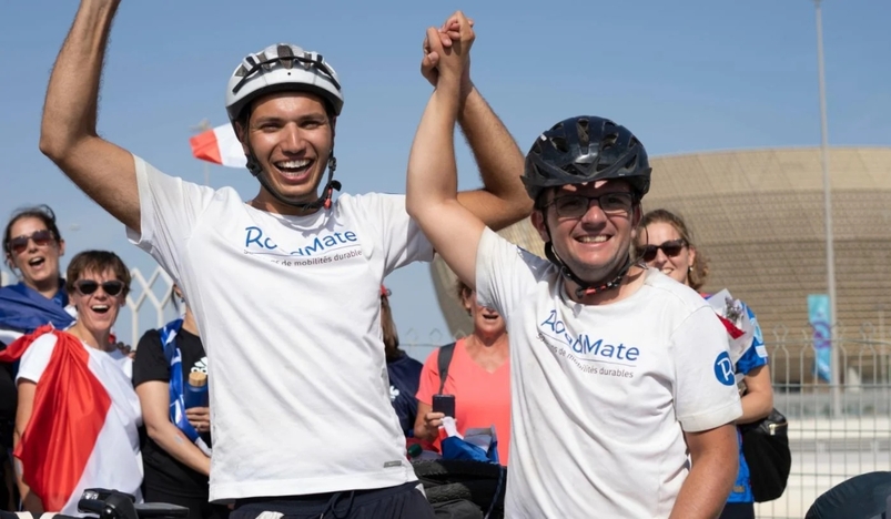 French Duo Cycles 7000 Miles from Paris to Doha to Support Les Bleus in Qatar 2022